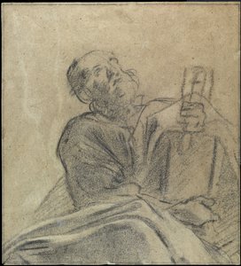 Studie van een apostel door Giacomo Cavedone